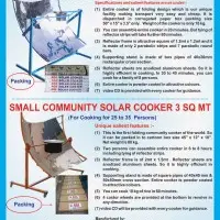 Fast cooking attractive solar cookers by tinytechindia